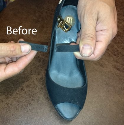 Melissa shoes - strap repair