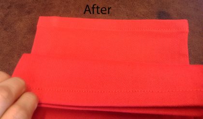 Red jeans shorten - Image 5