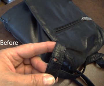 Strap on bag fixed
