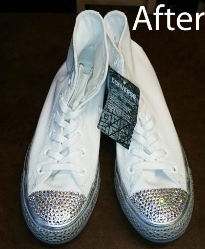 Converse trainers with Svarowsky 1 - Image 2