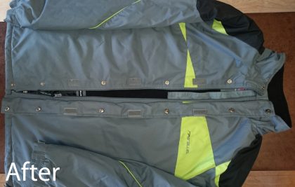 Jacket - poppers put on