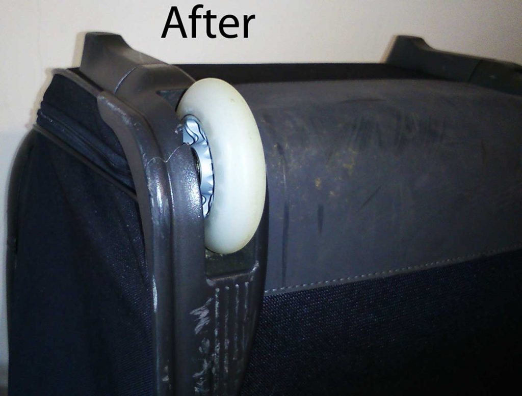 SAMSONITE case wheel replacement The Shoe Carers