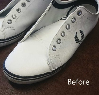 Fred Perry trainers stitch
