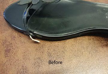 Ladies sandals - strap repair