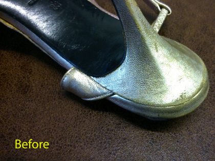 MANOLO Planic shoes - Rhinestone & heel repair - Image 9