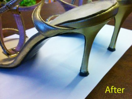 MANOLO Planic shoes - Rhinestone & heel repair - Image 3