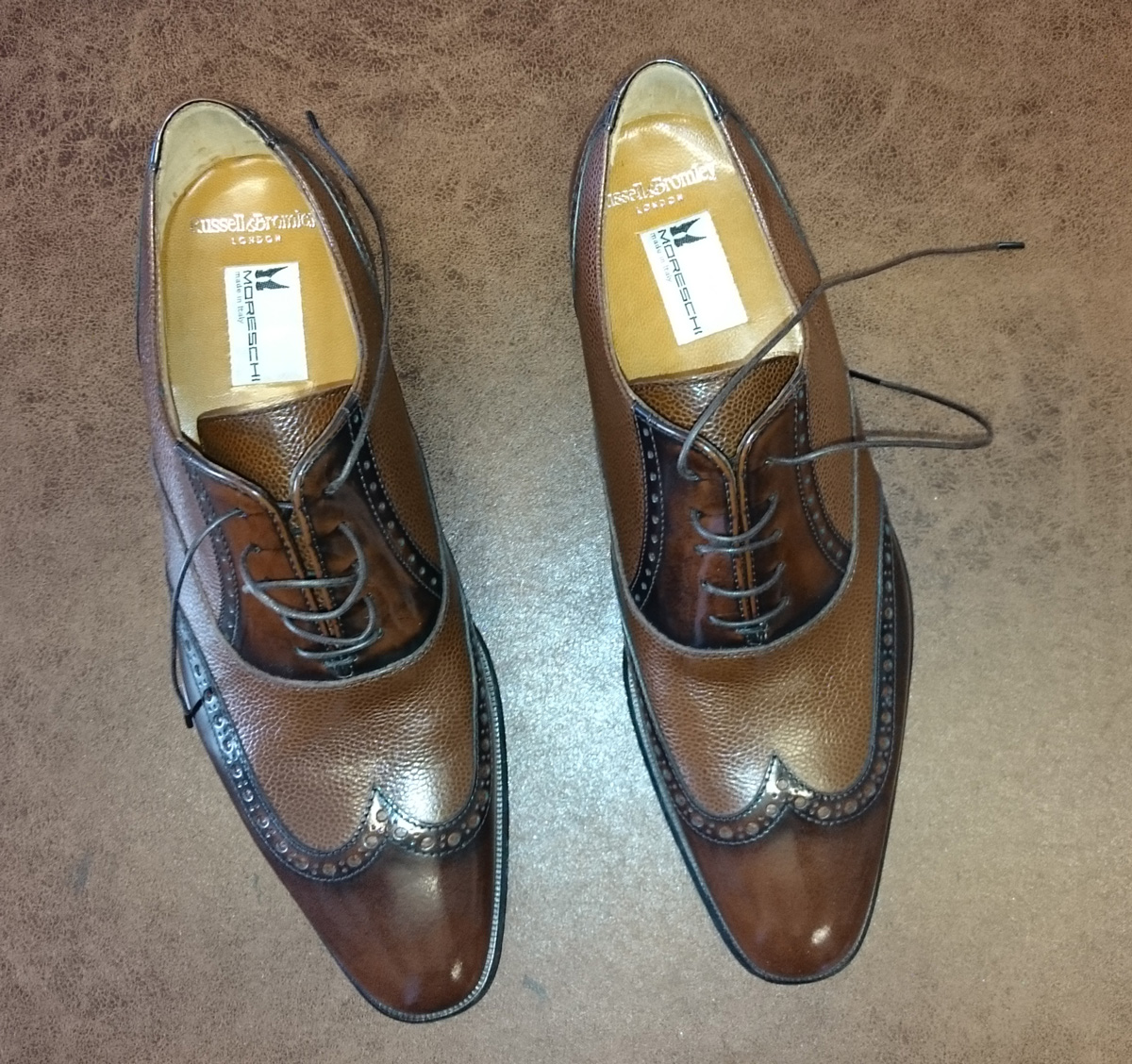 Moreschi men’s shoes – soles – The Shoe Carers