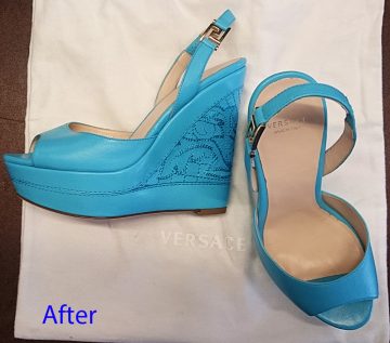 VERSACE shoes - strap length reduced