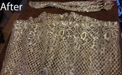 Gold dress to shorten - Image 3