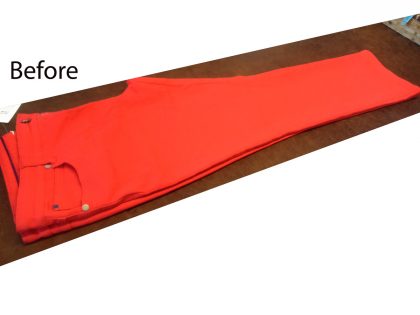 Red jeans shorten - Image 3