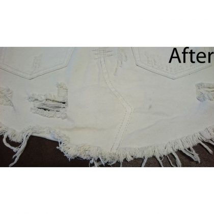 ONE white jean skirt take-in waist-and-seat - Image 5
