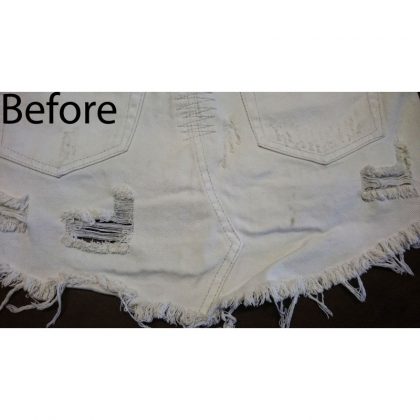 ONE white jean skirt take-in waist-and-seat - Image 2