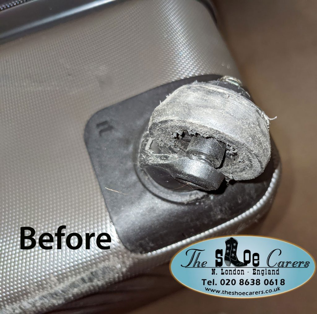 SAMSONITE wheel axle repair The Shoe Carers