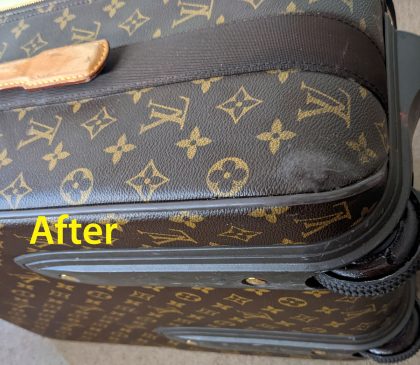 LOUIS VUITTON suitcase exterior tear repair - Image 2