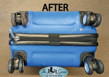 ANTLER suitcase wheel re-rubbering