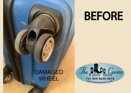 ANTLER suitcase wheel re-rubbering - Image 2