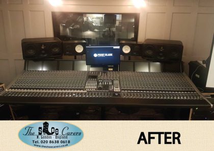 SSL armrest upholstery replaced