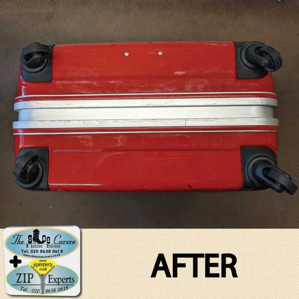 WHEEL repair on suitcase The Shoe Carers