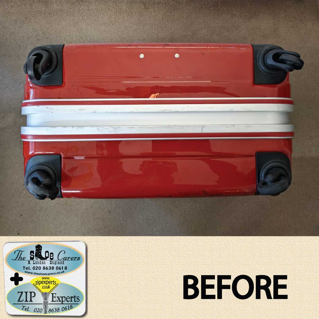 WHEEL repair on suitcase The Shoe Carers