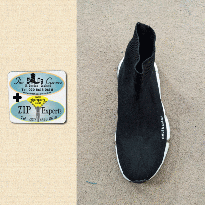BALENCIAGA Speed Stretch-Knit Slip-On Sneakers - stitch repaired - Image 4