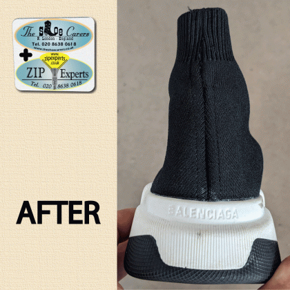 BALENCIAGA Speed Stretch-Knit Slip-On Sneakers - stitch repaired - Image 3