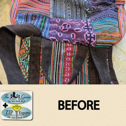 BACKPACK strap stitch repair