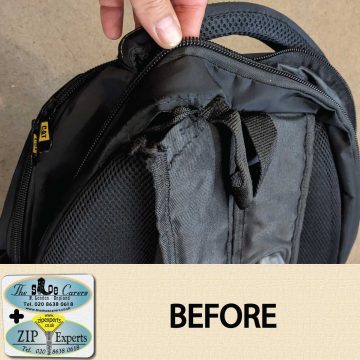 CAT backpack strap re-attachment