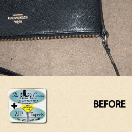 COACH Handbag, leather loop refurbishment