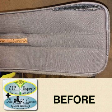Tommy Bahama suitcase, rip repair
